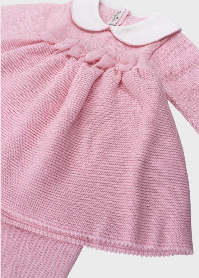 Completo Cotone Farfalle Organza Rosa 482