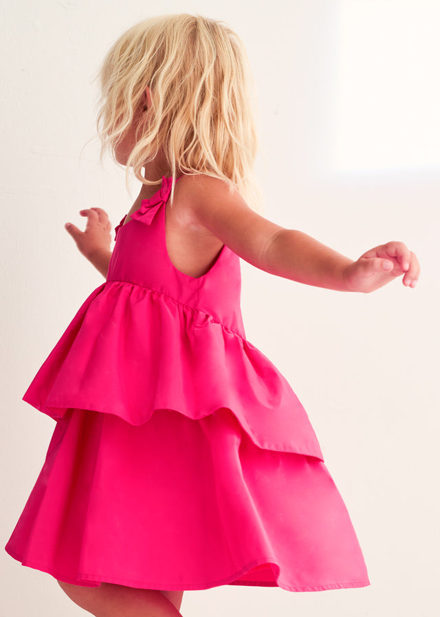 Pink Ruffle Taffeta Dress 5041/73