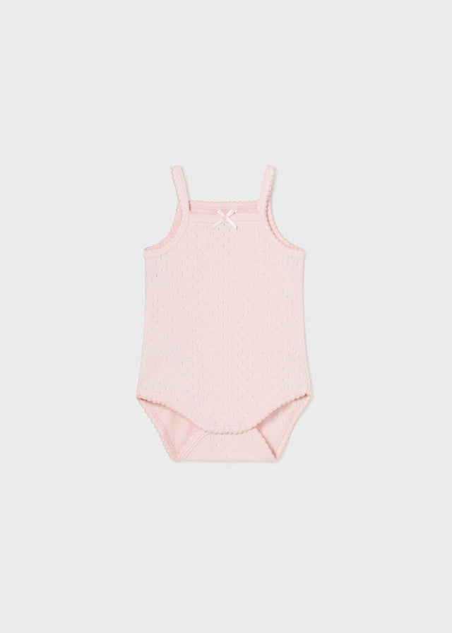 Body m/s perforated Baby Girl POWDER PINK 1790/N