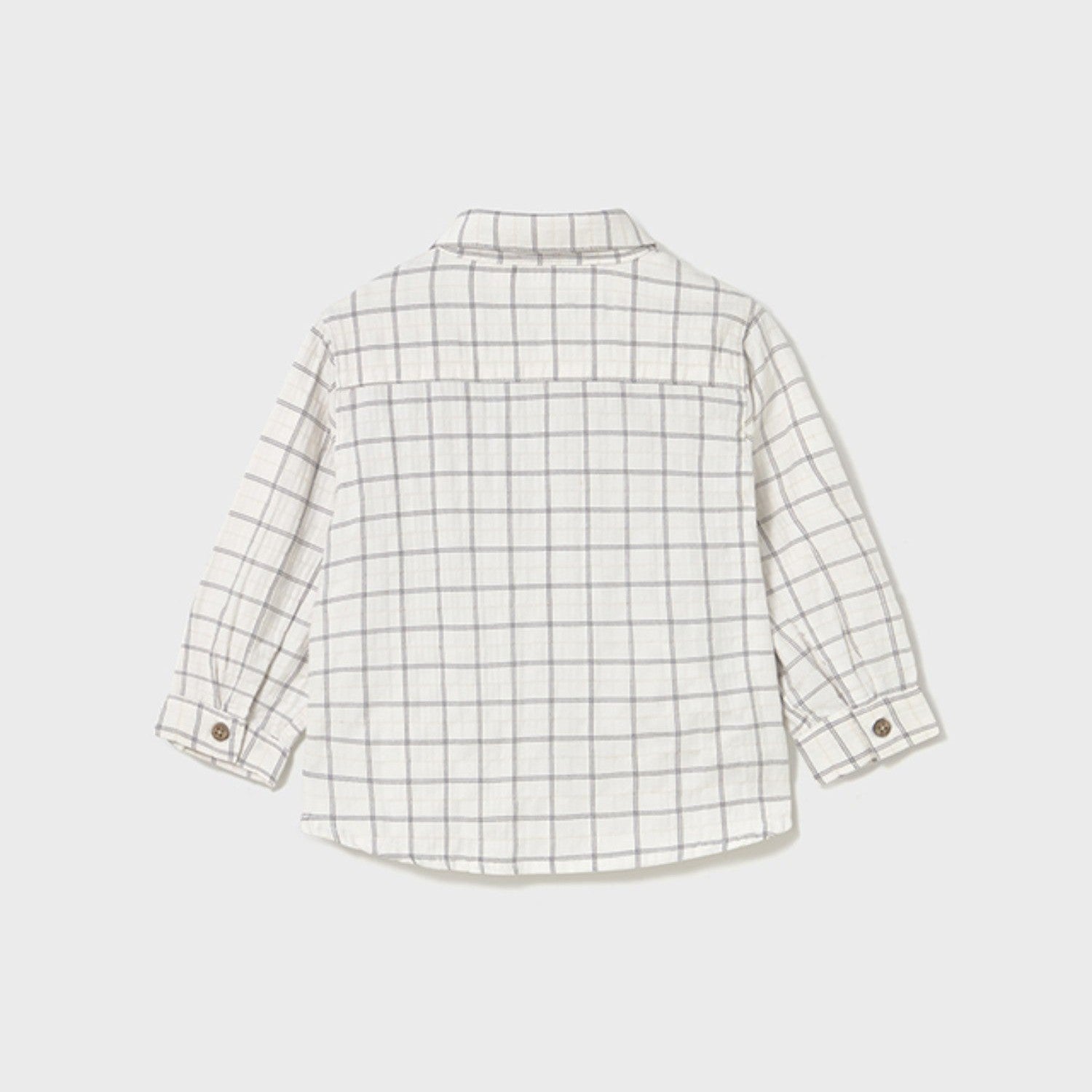 Camicia  m/l quadri Bimbo Grigio 2110/95 -  NANU' BABY