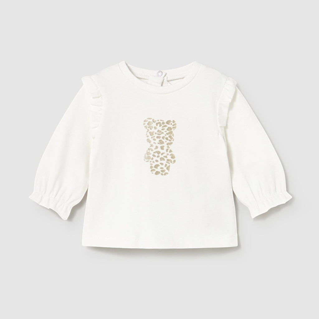 Baby Girl T-Shirt, Ecru, 2055/27