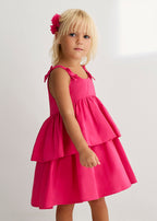 Pink Ruffle Taffeta Dress 5041/73