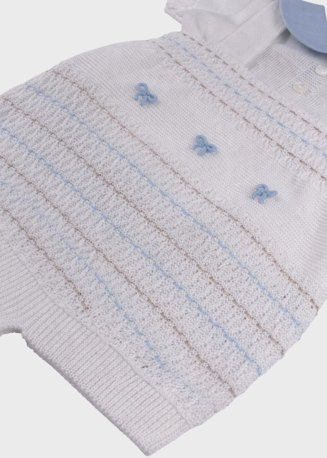 Sky Blue Short Dungarees EK6552/C