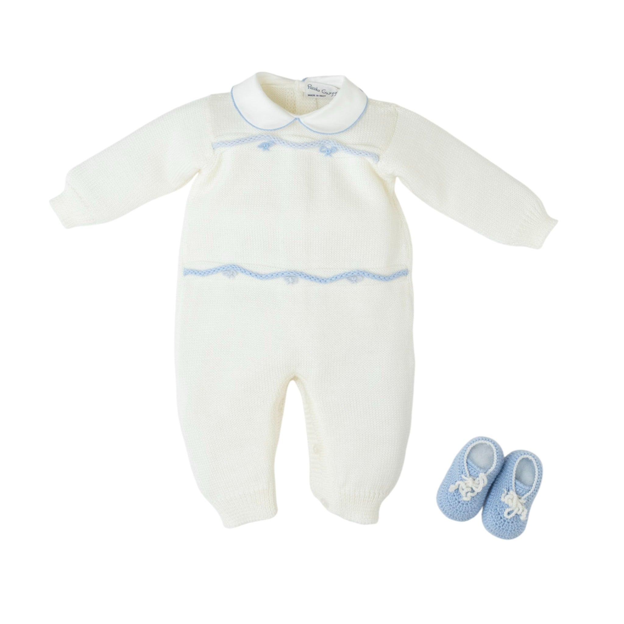 Artemide Pure Wool Baby Booties, Grey Flakes - Piccola Giuggiola ARTEMIDE/TU