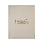 100% Virgin Wool Baby Blanket, Dove Grey, Sky Blue, Powder Blue, Maple IN5180/C