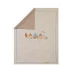 100% Virgin Wool Baby Blanket, Dove Grey, Sky Blue, Powder Blue, Maple IN5180/C