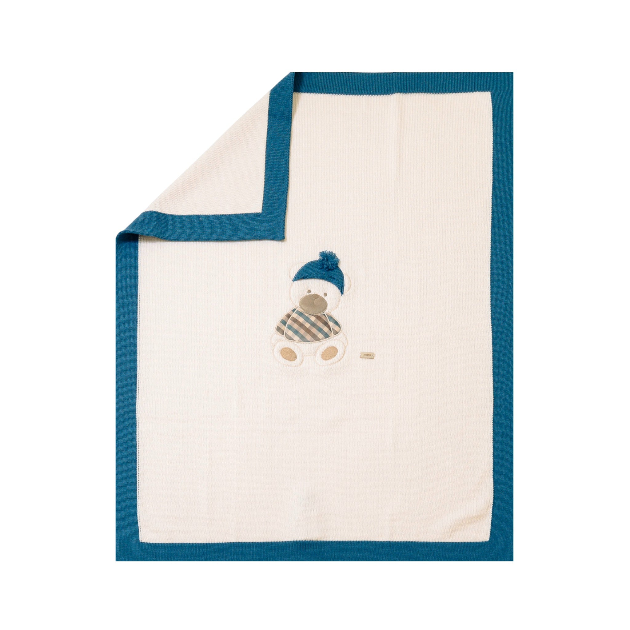 Coperta Neonato Lana Vergine 100% Natural Bio Zaffiro IN7180/Z