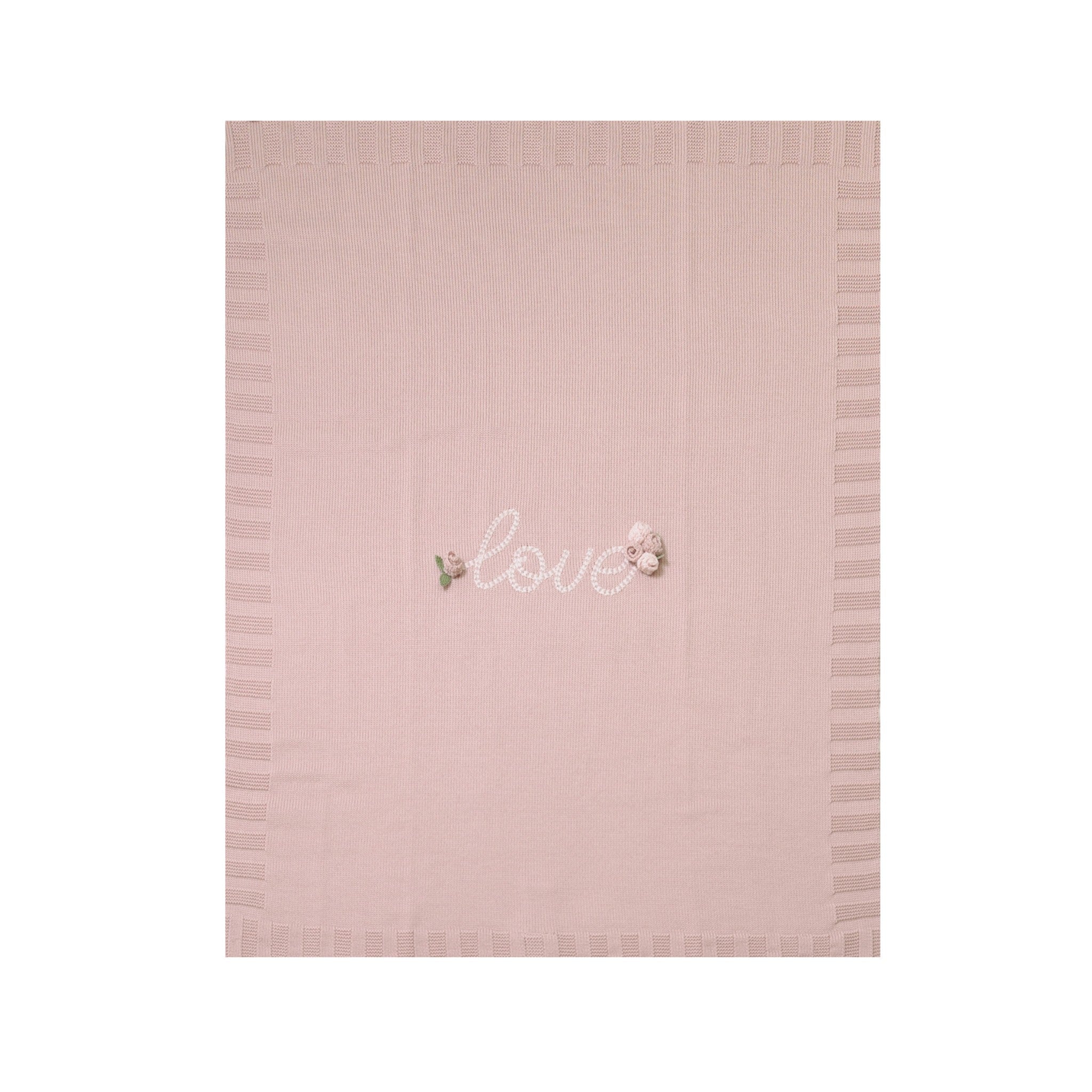 Copertina Neonata Lana Vergine 100% Rosa Marsala IN1980/R