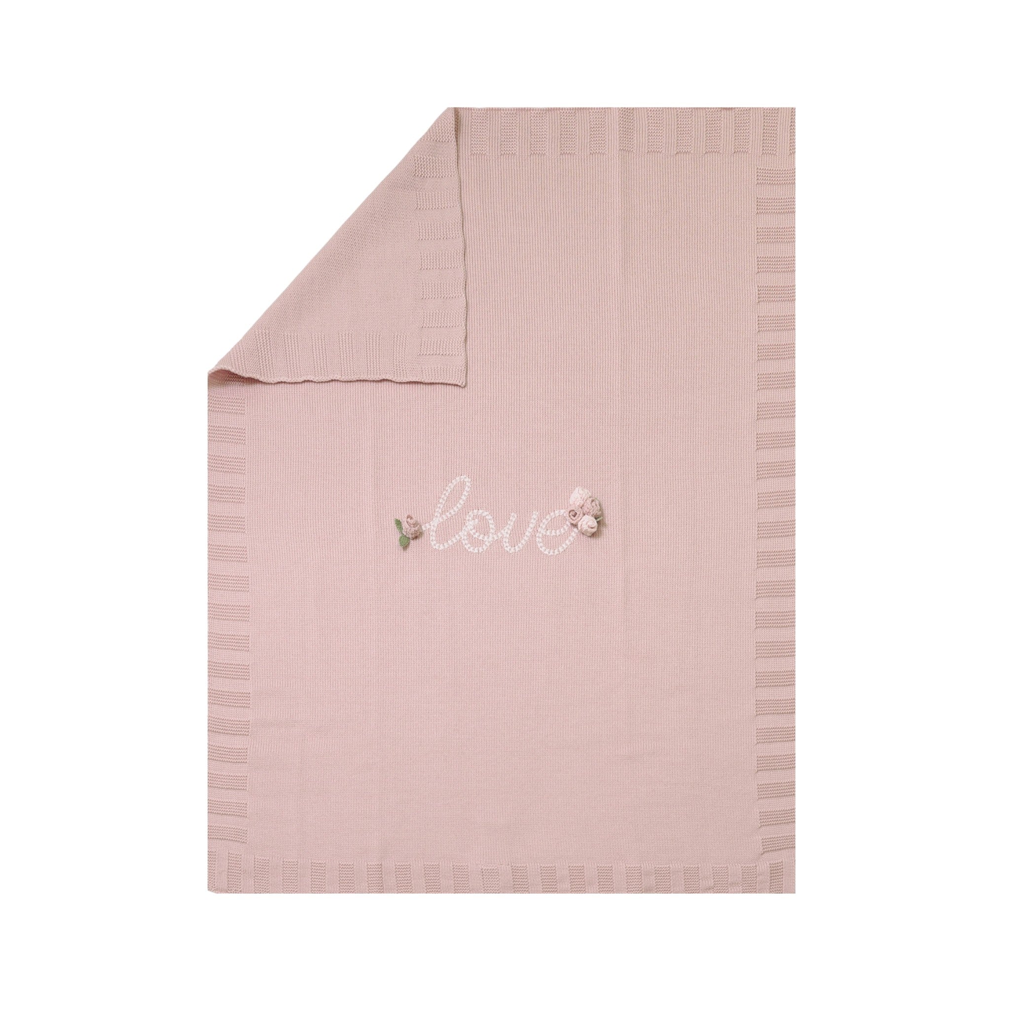 Copertina Neonata Lana Vergine 100% Rosa Marsala IN1980/R