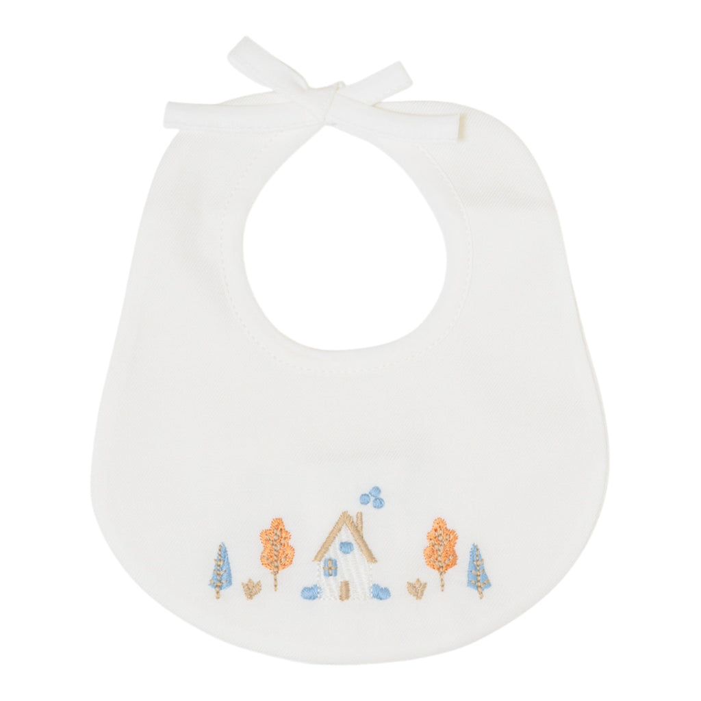 Baby Bib 100% Cotton Vanilla Tortora IN51BAV/C