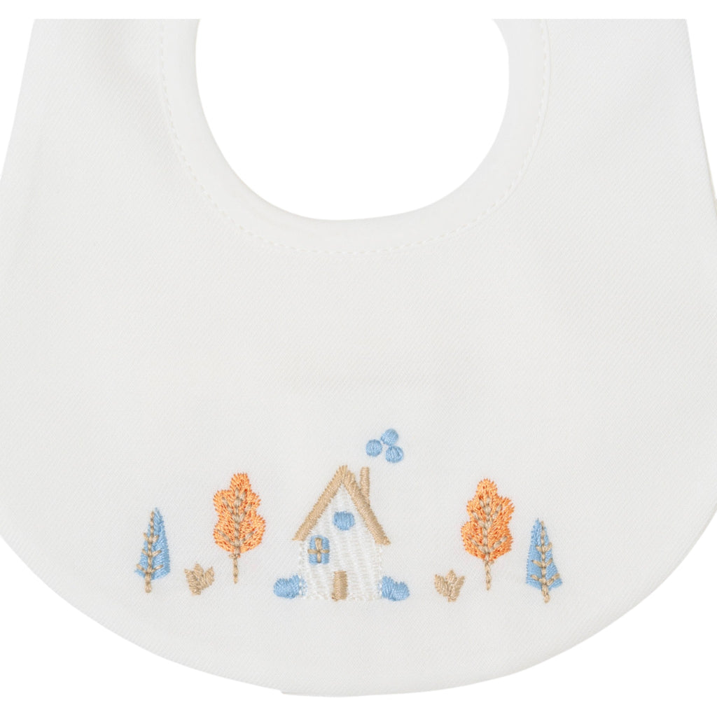 Baby Bib 100% Cotton Vanilla Tortora IN51BAV/C