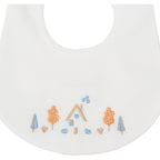 Baby Bib 100% Cotton Vanilla Tortora IN51BAV/C