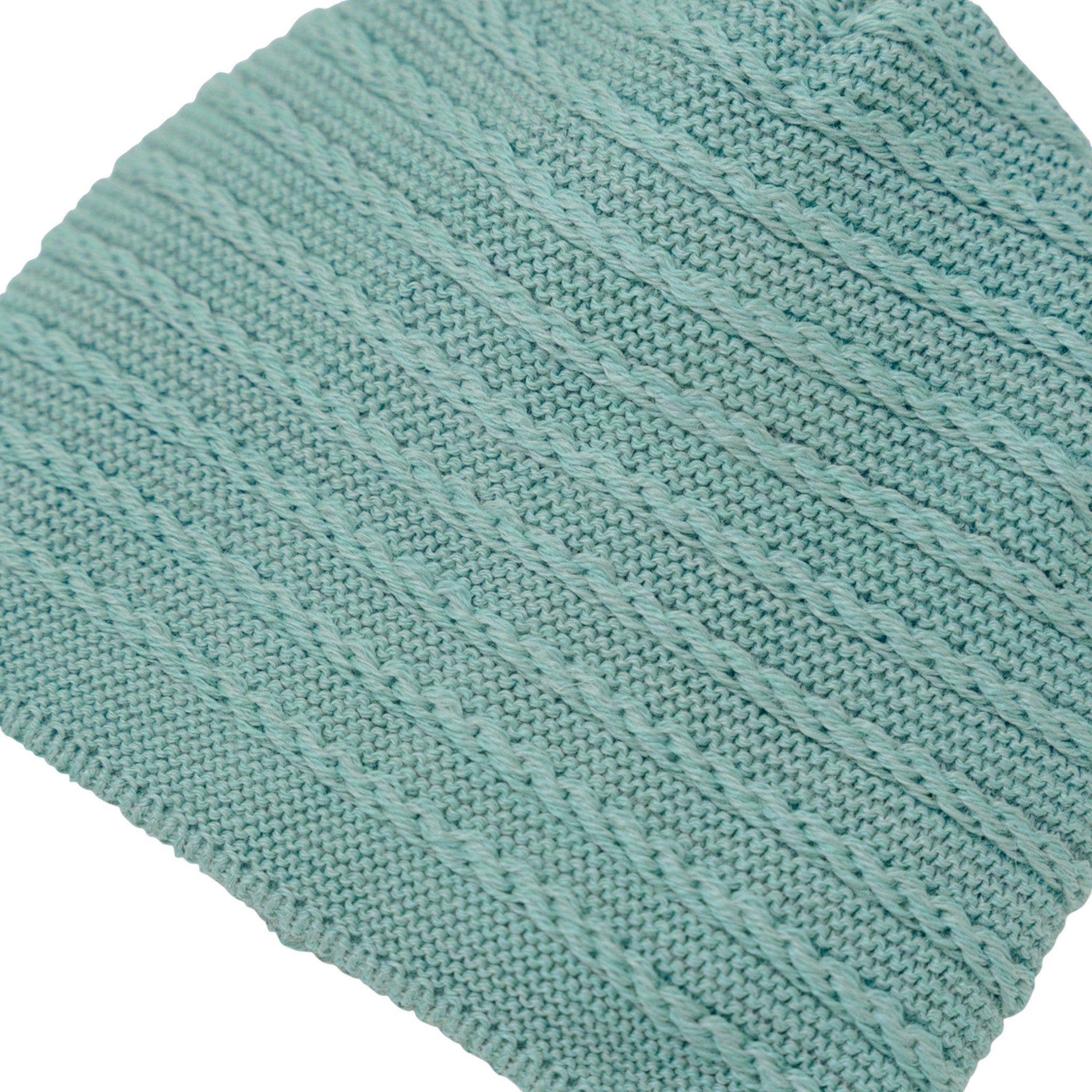 Cuffia Neonato Lana Vergine 100% Verde Salvia IN6671BT