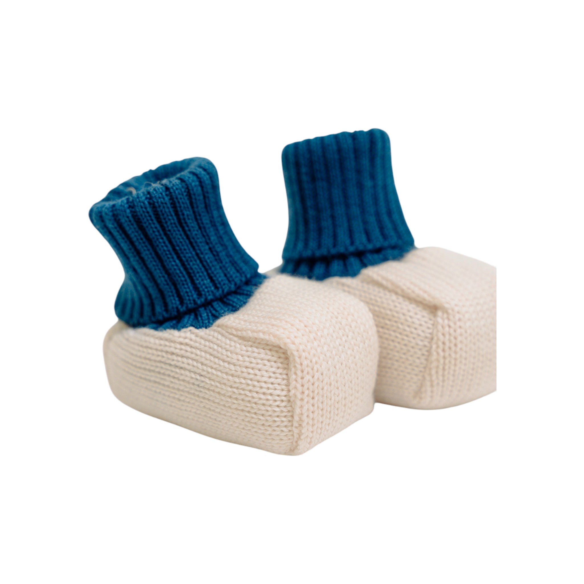 Baby Booties, 100% Natural Virgin Wool, Sapphire, IN71S/Z