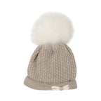 100% Virgin Wool Baby Hat, Tortora Color, IN6371