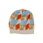 100% Virgin Wool Baby Hat, Dove Grey/Sky Blue IN5171BT/C