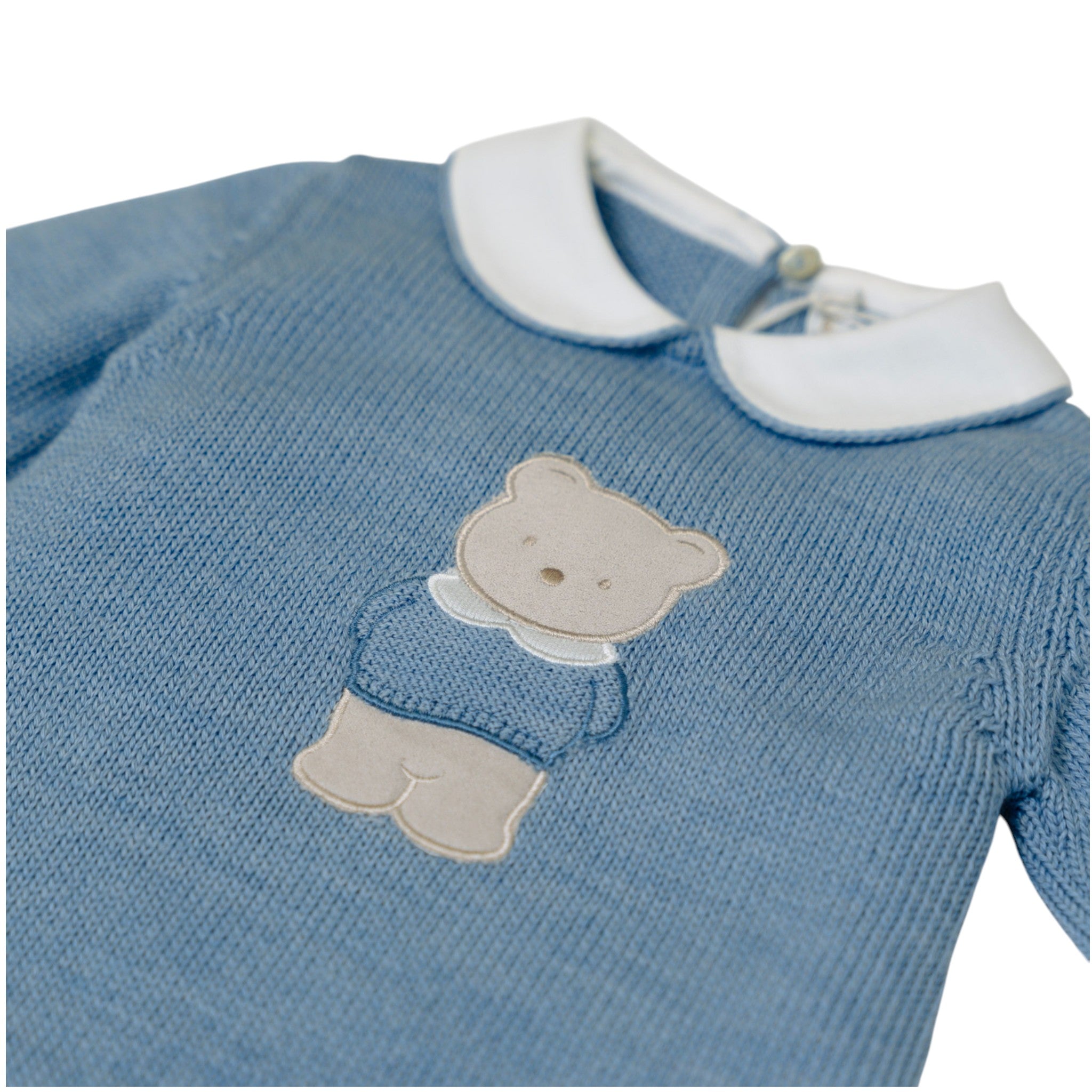 Baby Bear Bodysuit, Pure Wool, BABY LORD ORSO 318