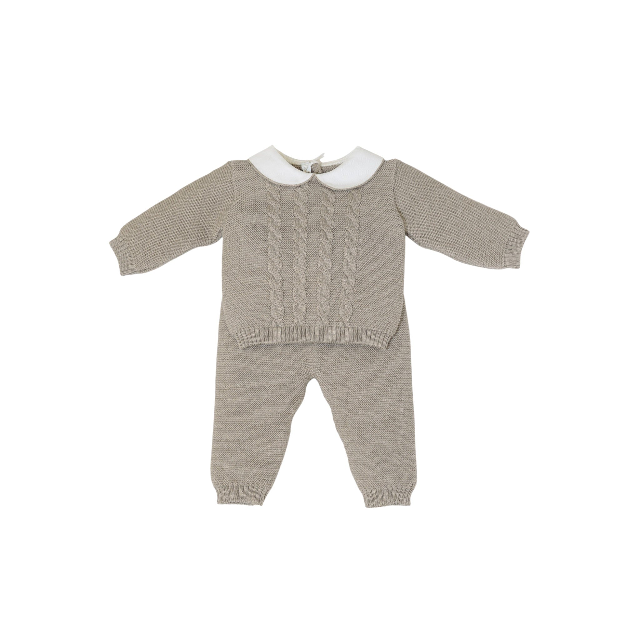 Completo nascita Braiding Neonato ECRU BRAIDING 516/E