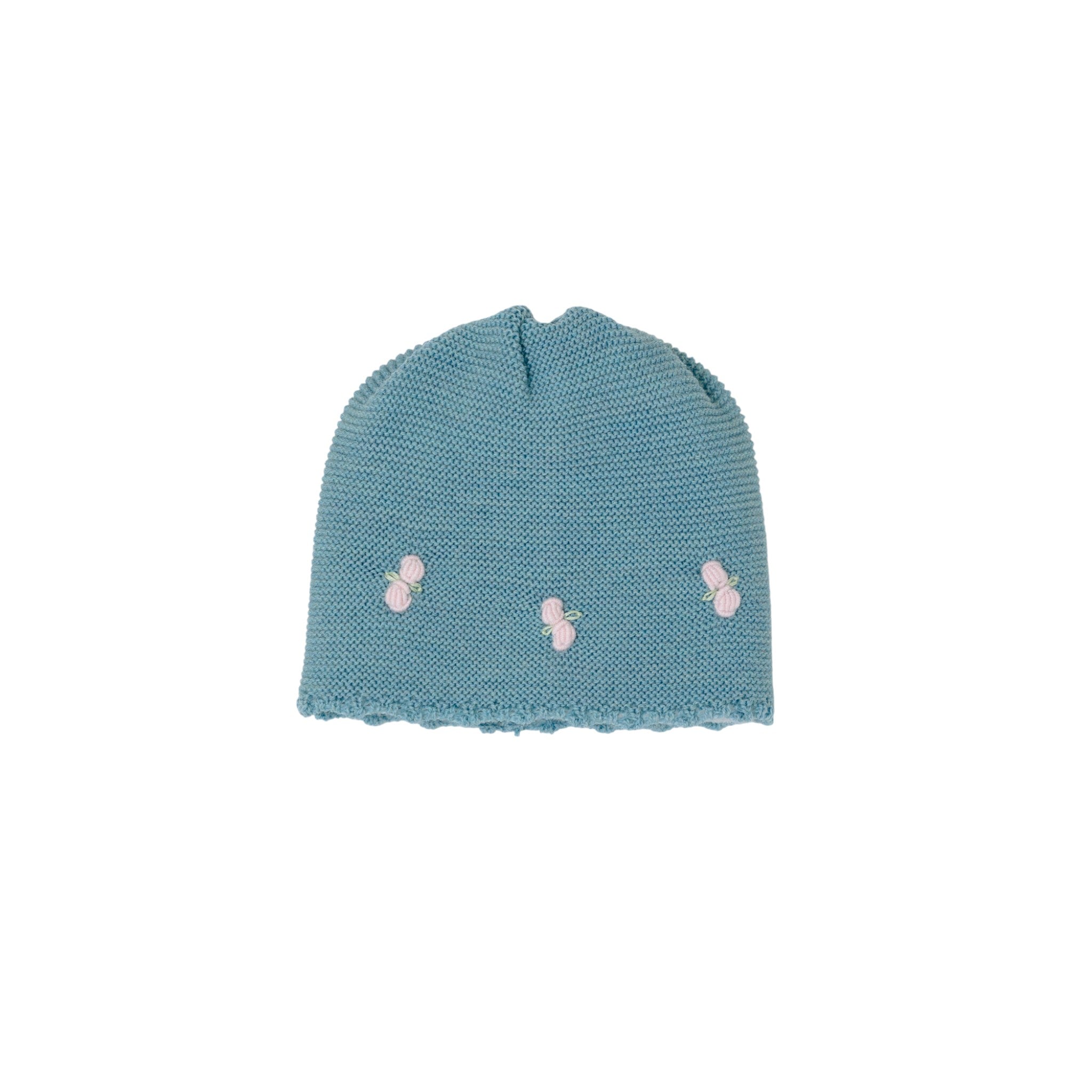 Cuffia Roselline Neonata Verde ROSELLINE/604-V