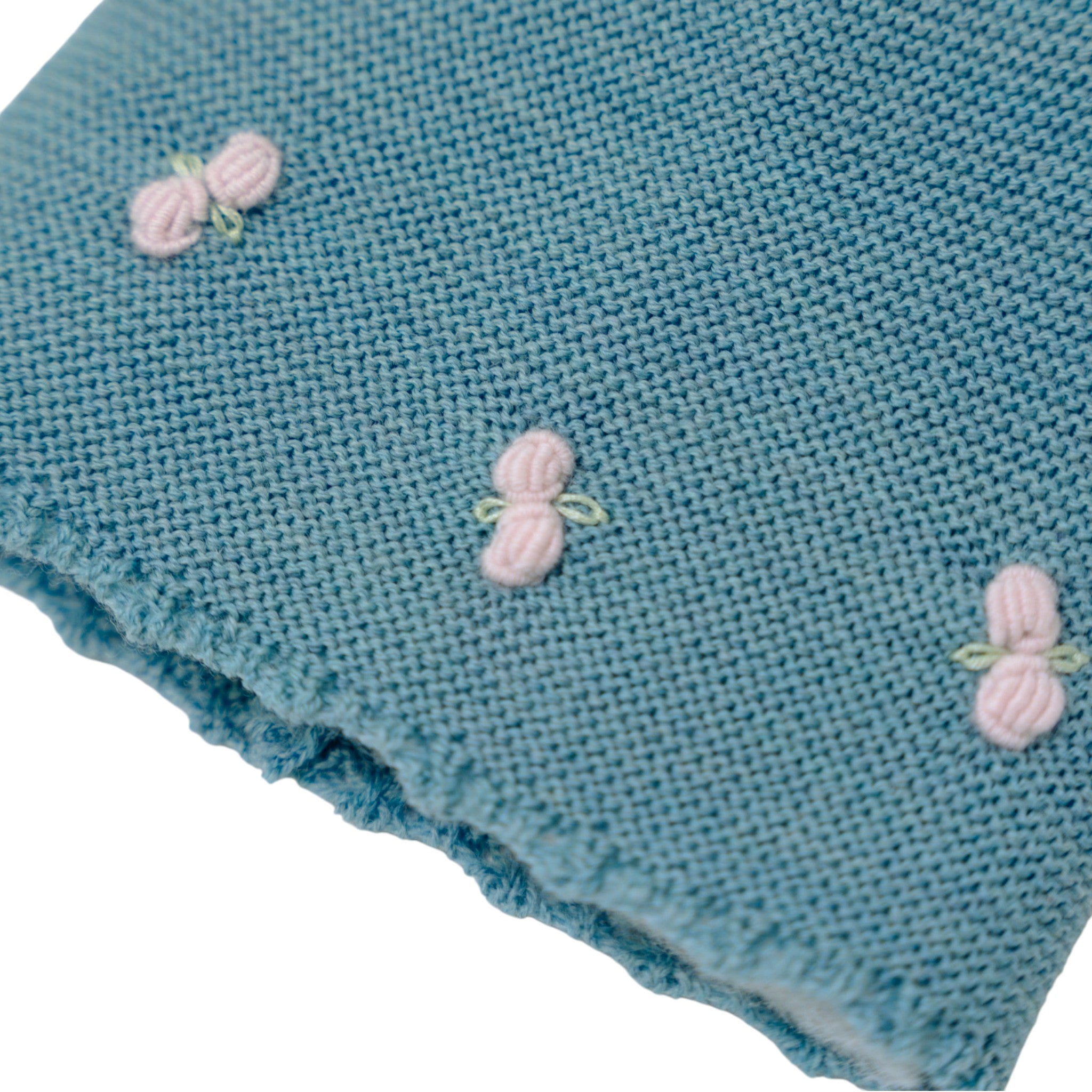 Cuffia Roselline Neonata Verde ROSELLINE/604-V