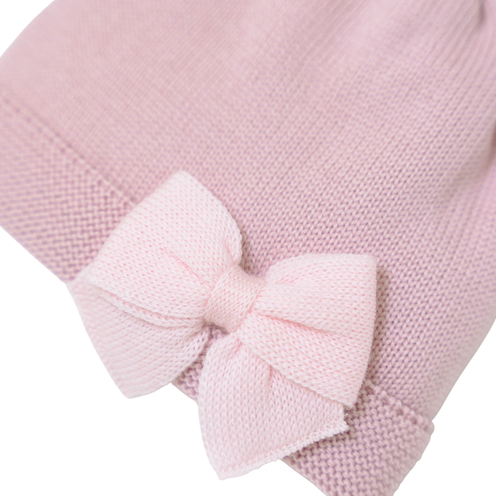 Cuffia Fiocco Romantico Pura Lana BABY LORD 601