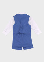 Light Blue Bermuda Waistcoat Ceremony Suit