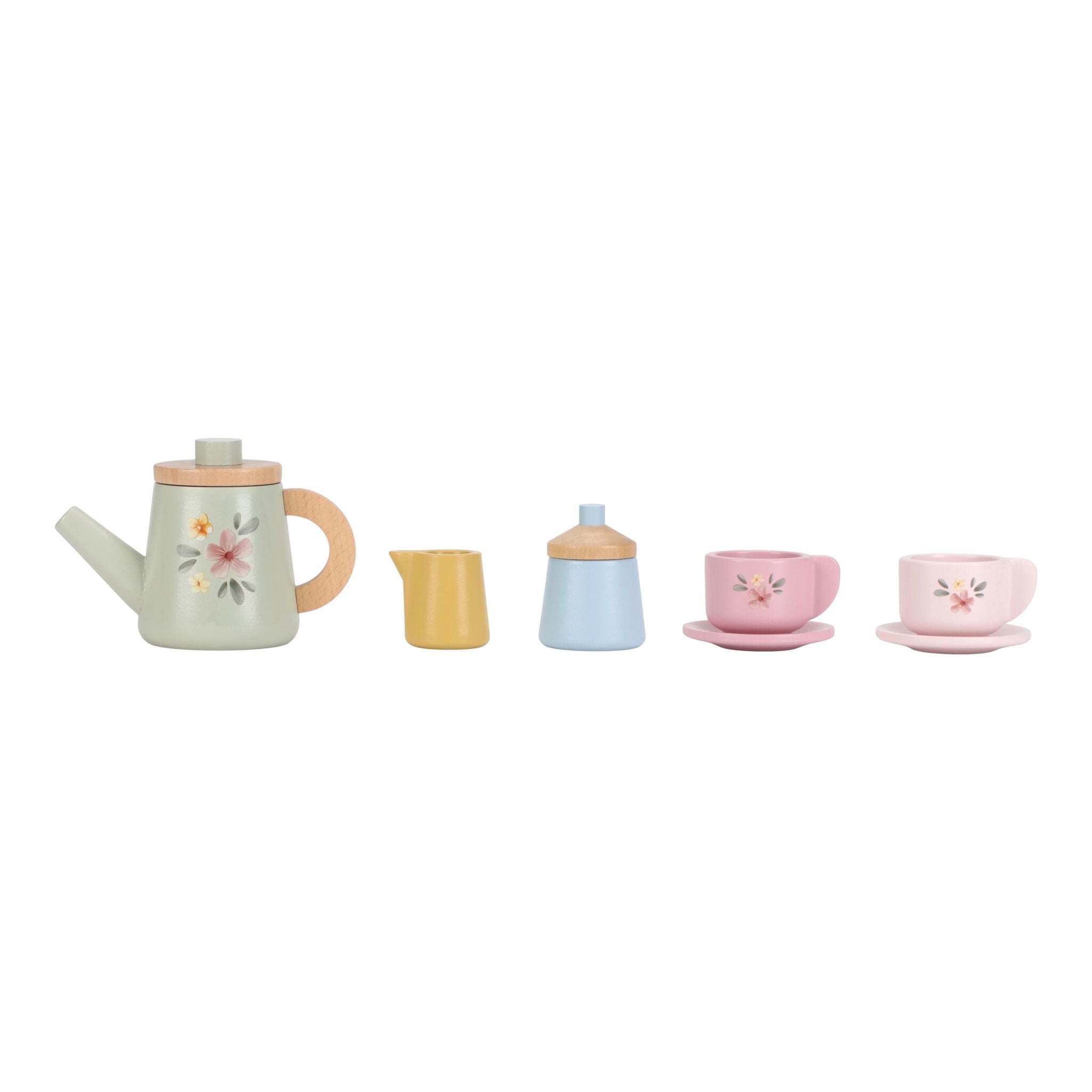 Multicolor Wooden Tea Set LD2507