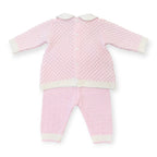Baby Girl's Newborn Outfit, Pink, 100% Wool, Size 7767