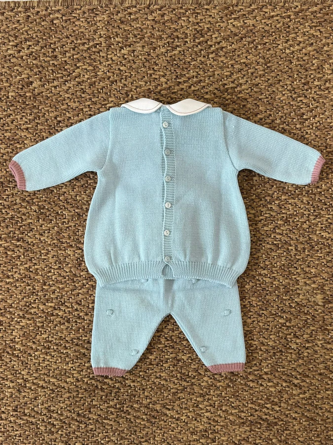 Newborn Set with Bells and Velvet Bow for Newborns in GREEN IG1519