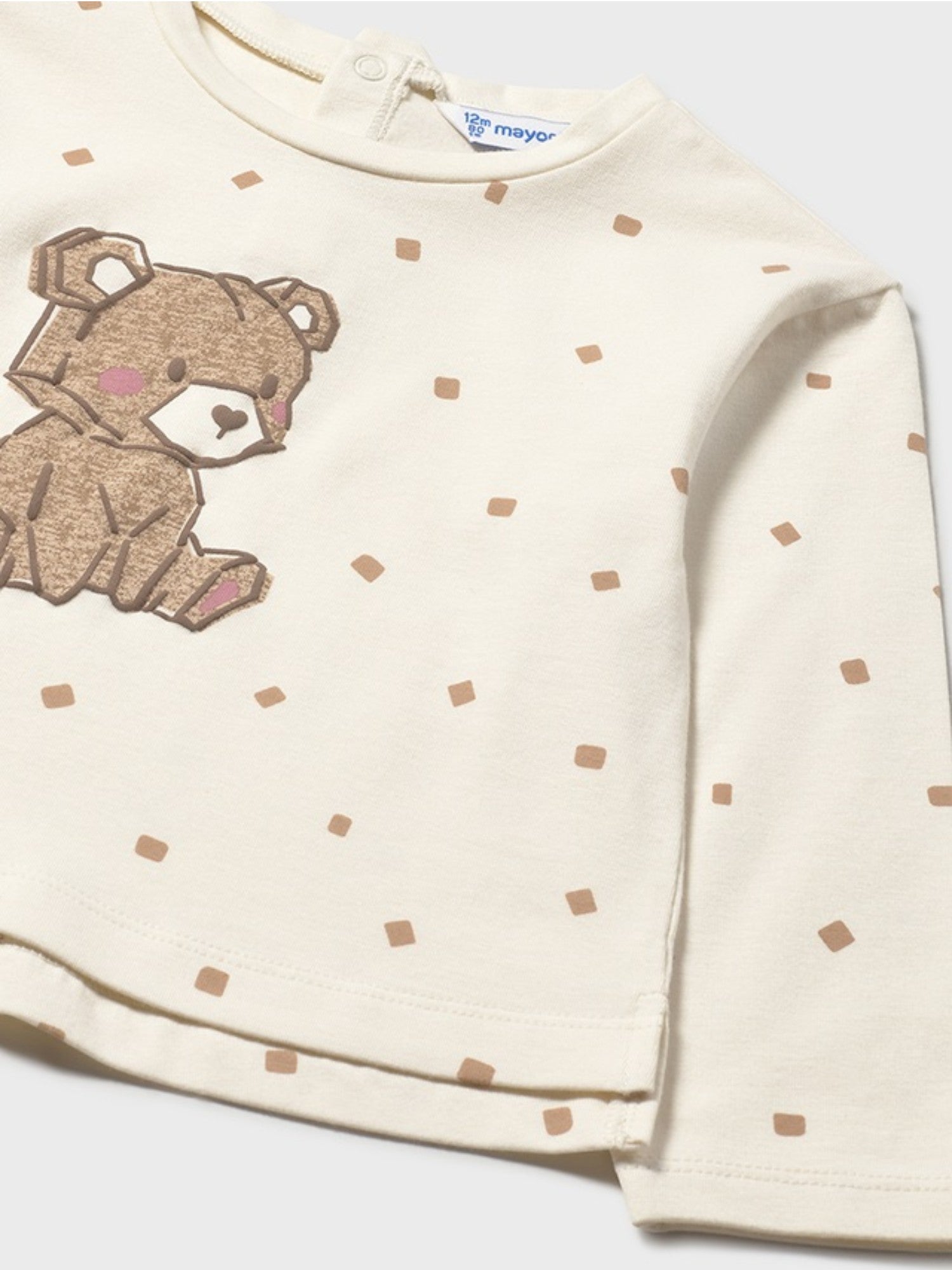 Printed long-sleeved T-shirt for girls CREAM 2077/83