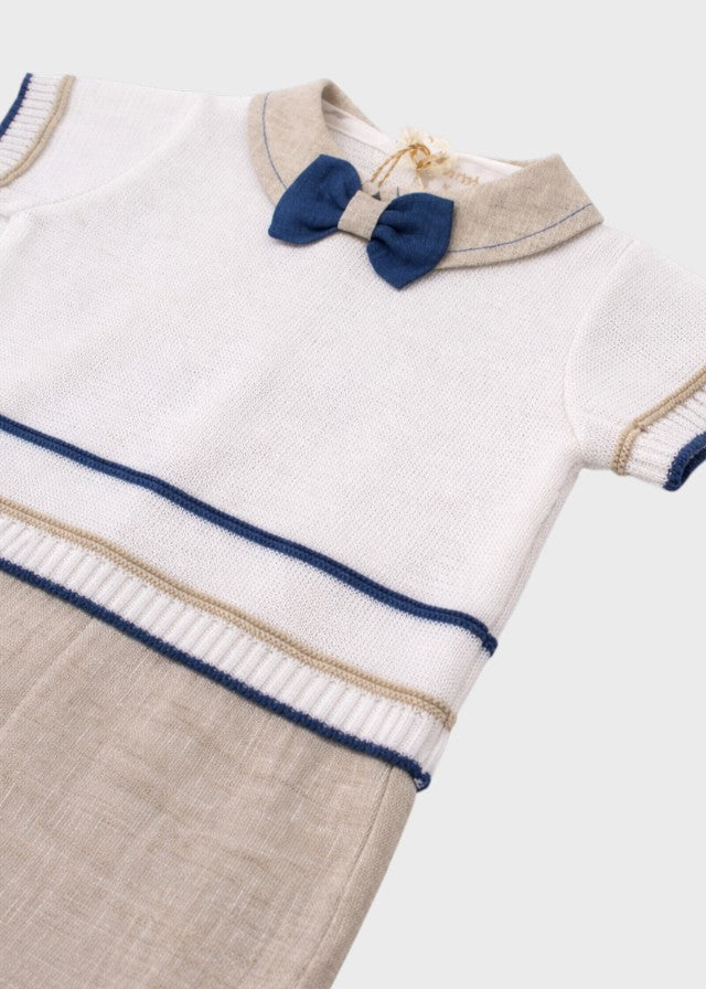 Beige Cotton Romper ORSETTO 7155