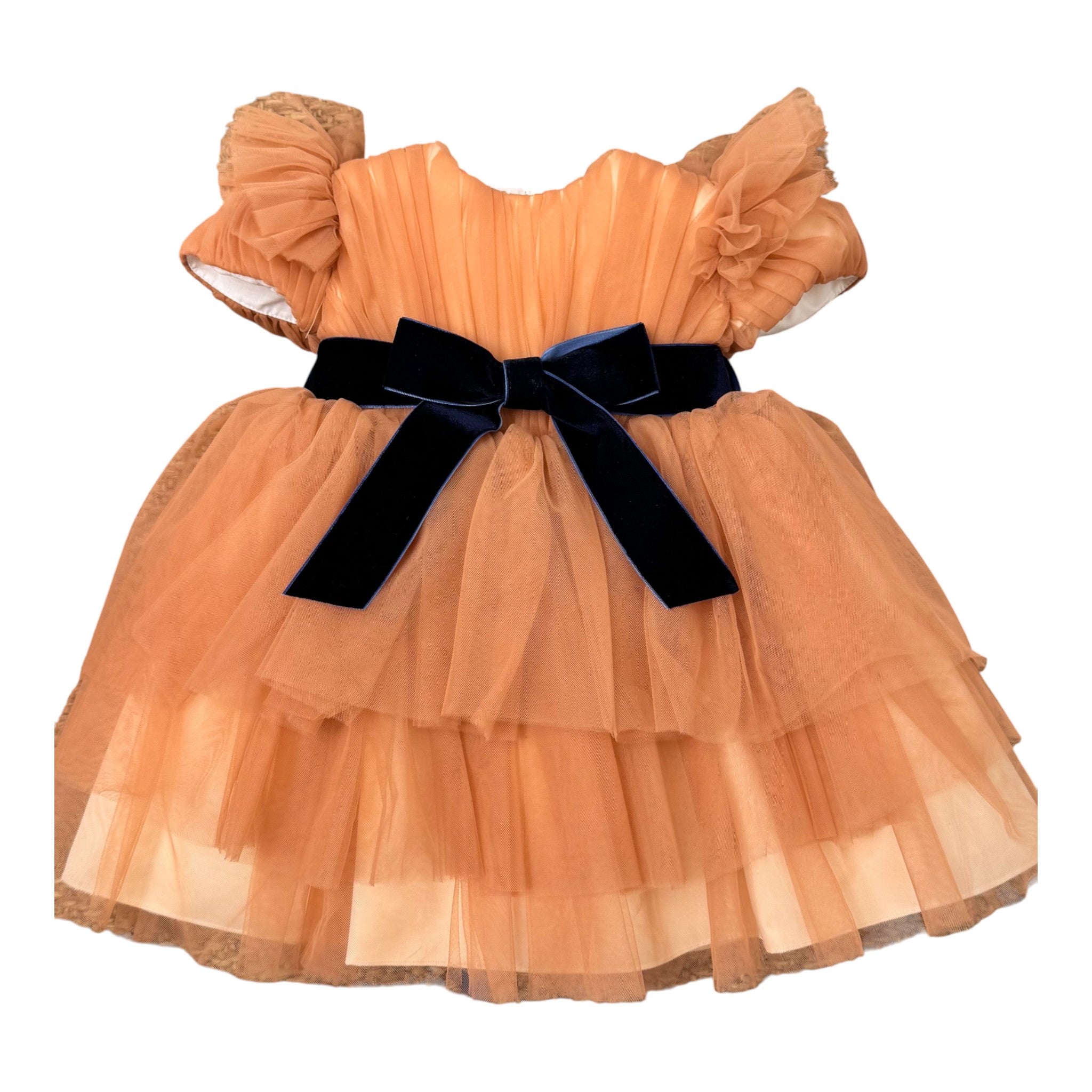 Orange Tulle Dress for Girls GG33I