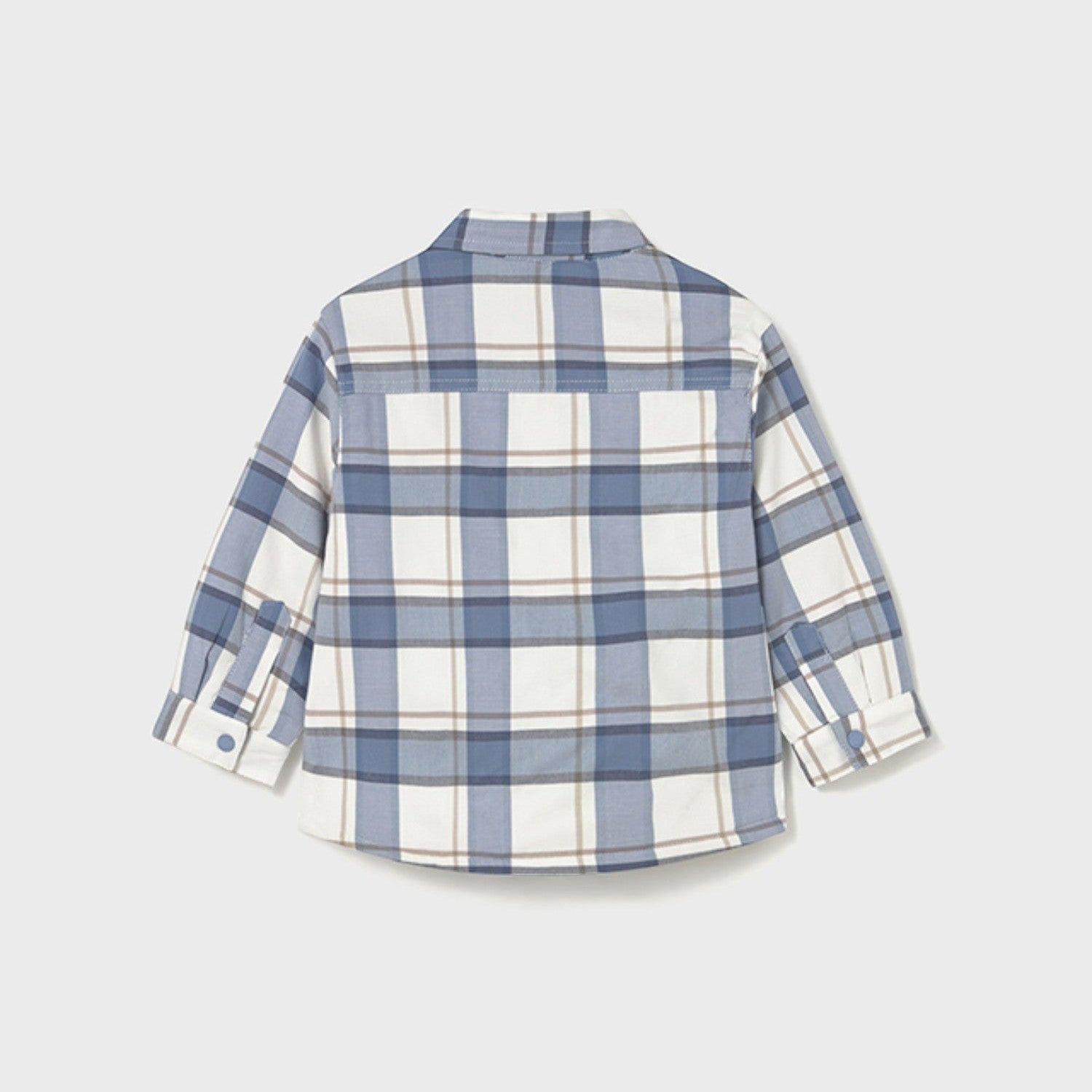 Camicia quadri foderato Bimbo AZZURRO 2104/84 -  NANU' BABY