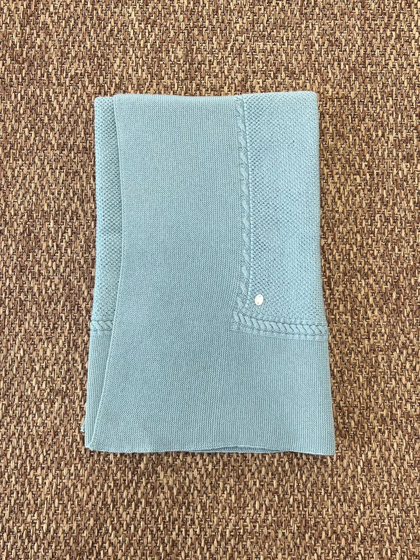 Green Knit Baby Blanket VERDE L021-10204