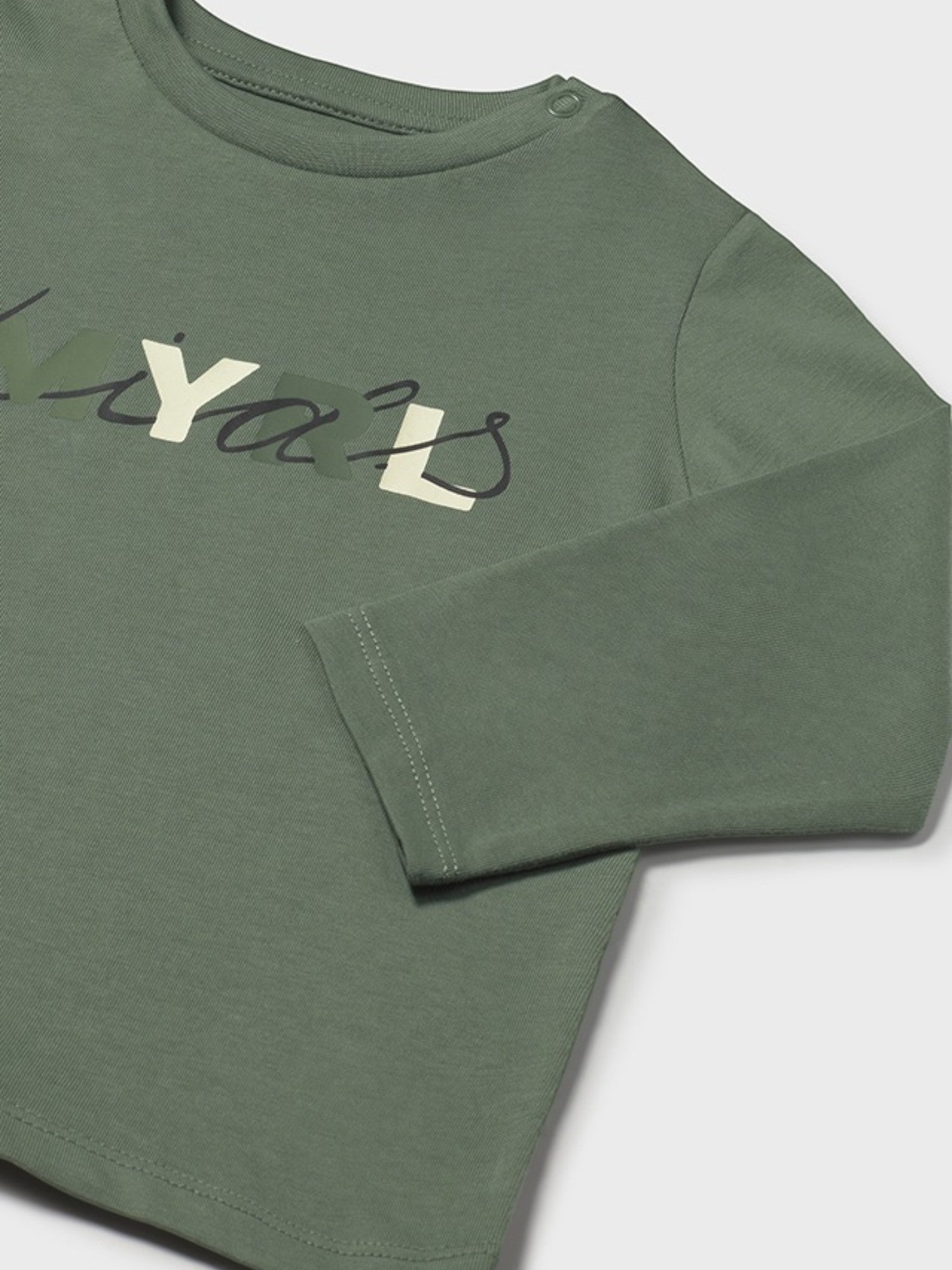 Basic long-sleeved shirt, baby boy, green, size 108/31