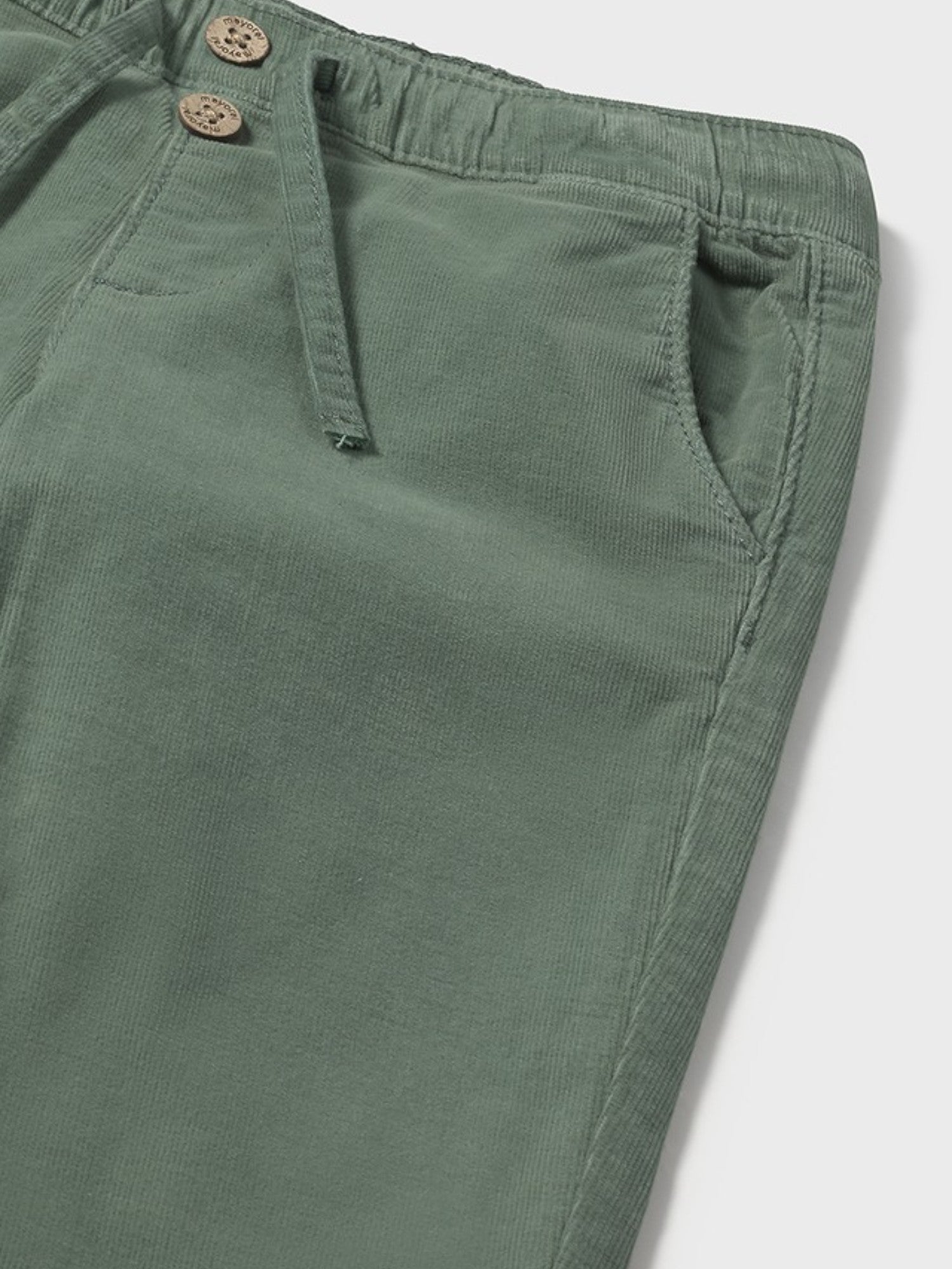 Green Microfiber Perforated Pants for Boys 2507/89