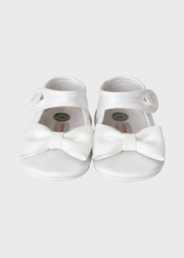 Ballerina Satin White Bow SF4214/T95-20