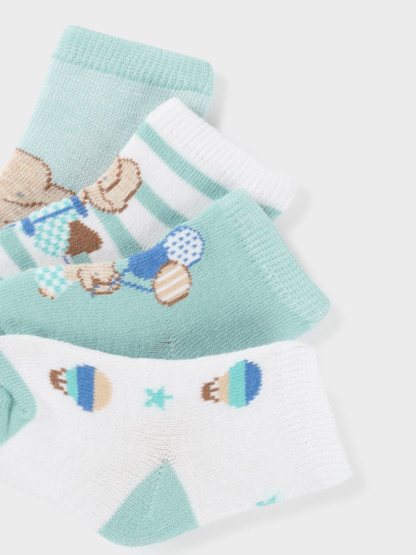 Set of 4 GREEN socks 9706