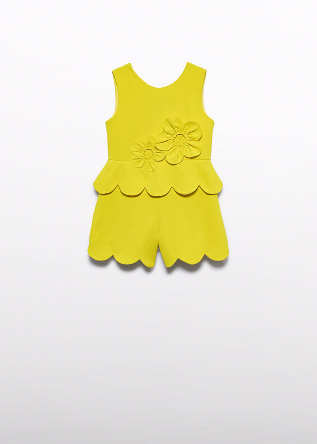 Short Jumpsuit with Scalloped Trim 5204/4