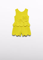 Short Jumpsuit with Scalloped Trim 5204/4