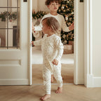 Christmas pajamas, one-piece, Beige CL25106000
