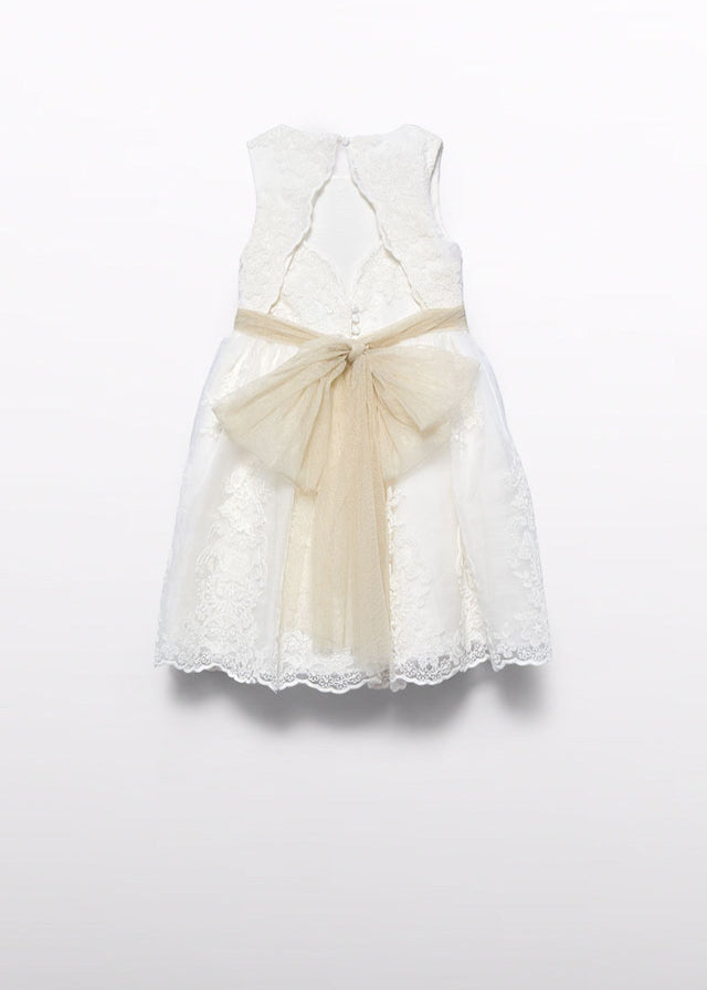 Cream Organza Ceremony Dress 5037/7