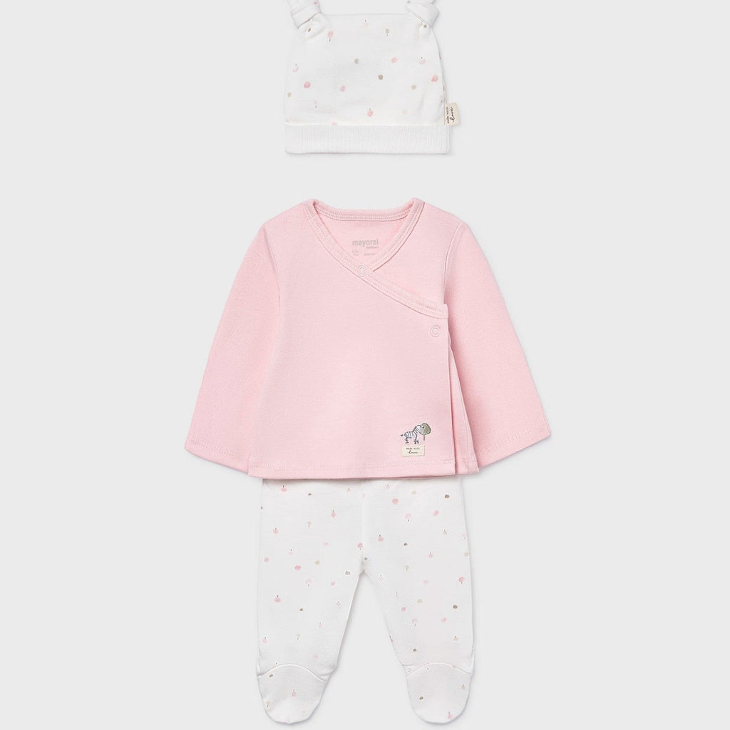 Baby girl's newborn outfit, pink, 9980/38