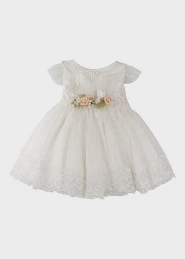 White Tulle Ceremony Dress FB082