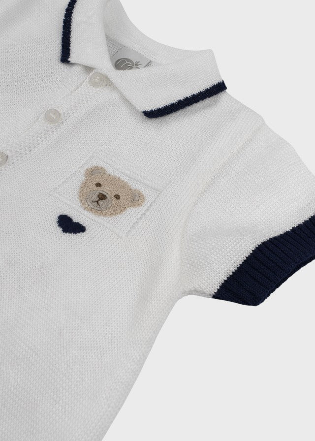 Blue Teddy Short Romper EK6015