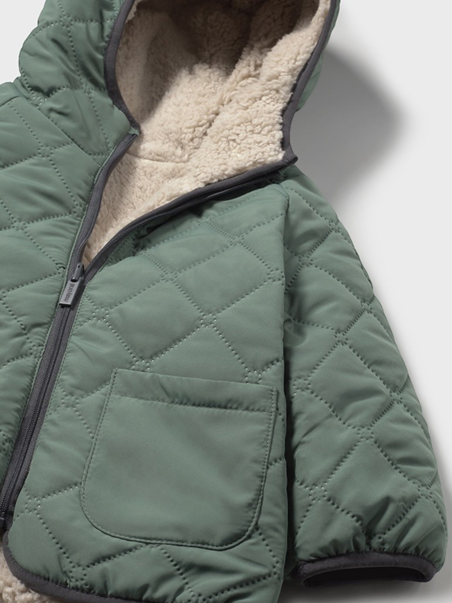 Reversible quilted jacket, Bimbo Verde 2422/96