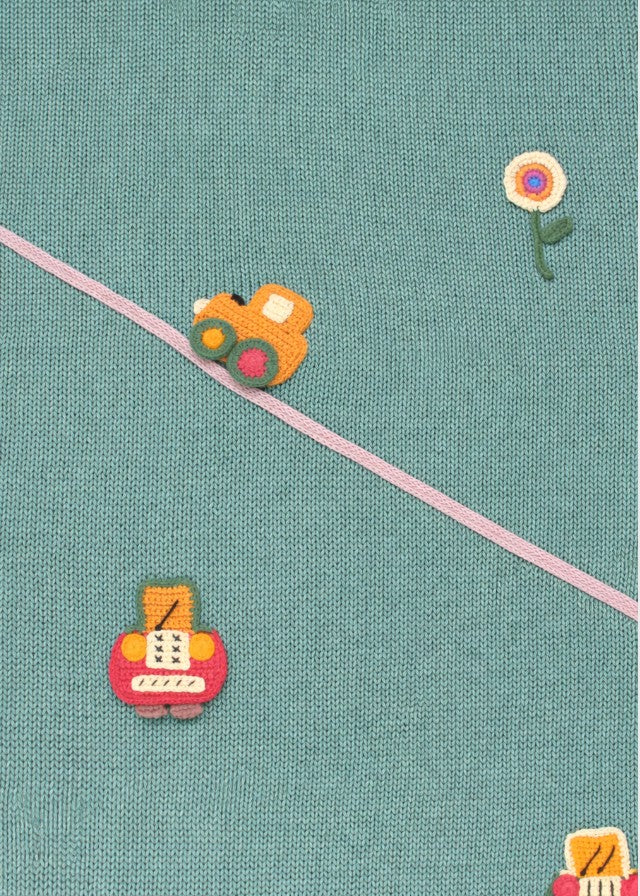 Green Vehicle Cotton Blanket CETIN/CO-V