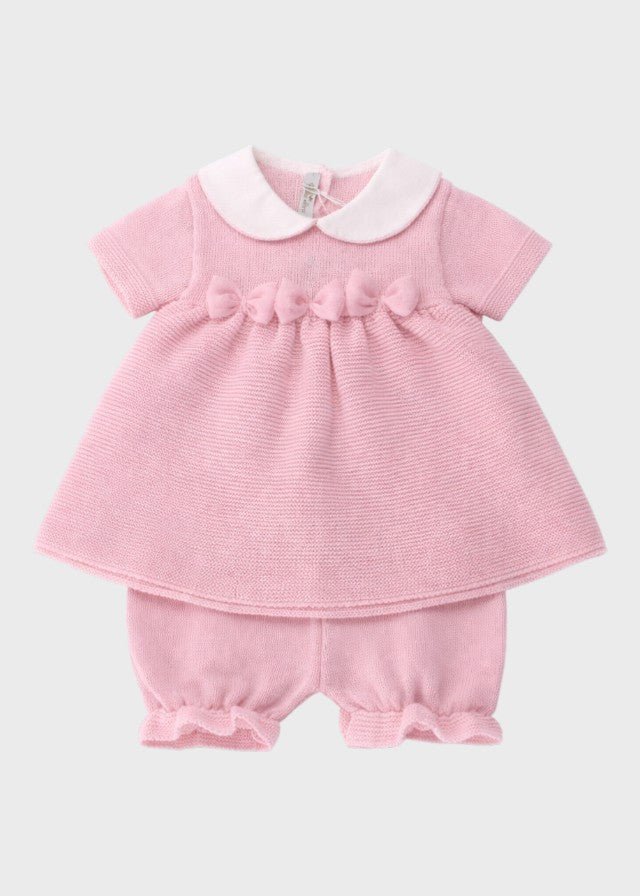 Completo Corto Cotone Farfalle Rosa 483