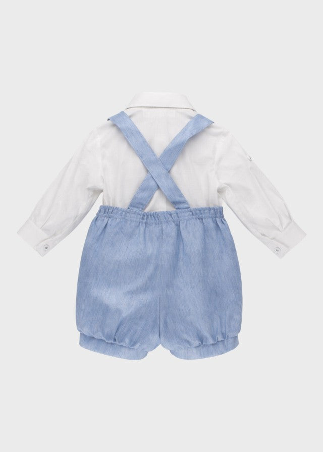 Coordinated Blue Bow Tie Shorts