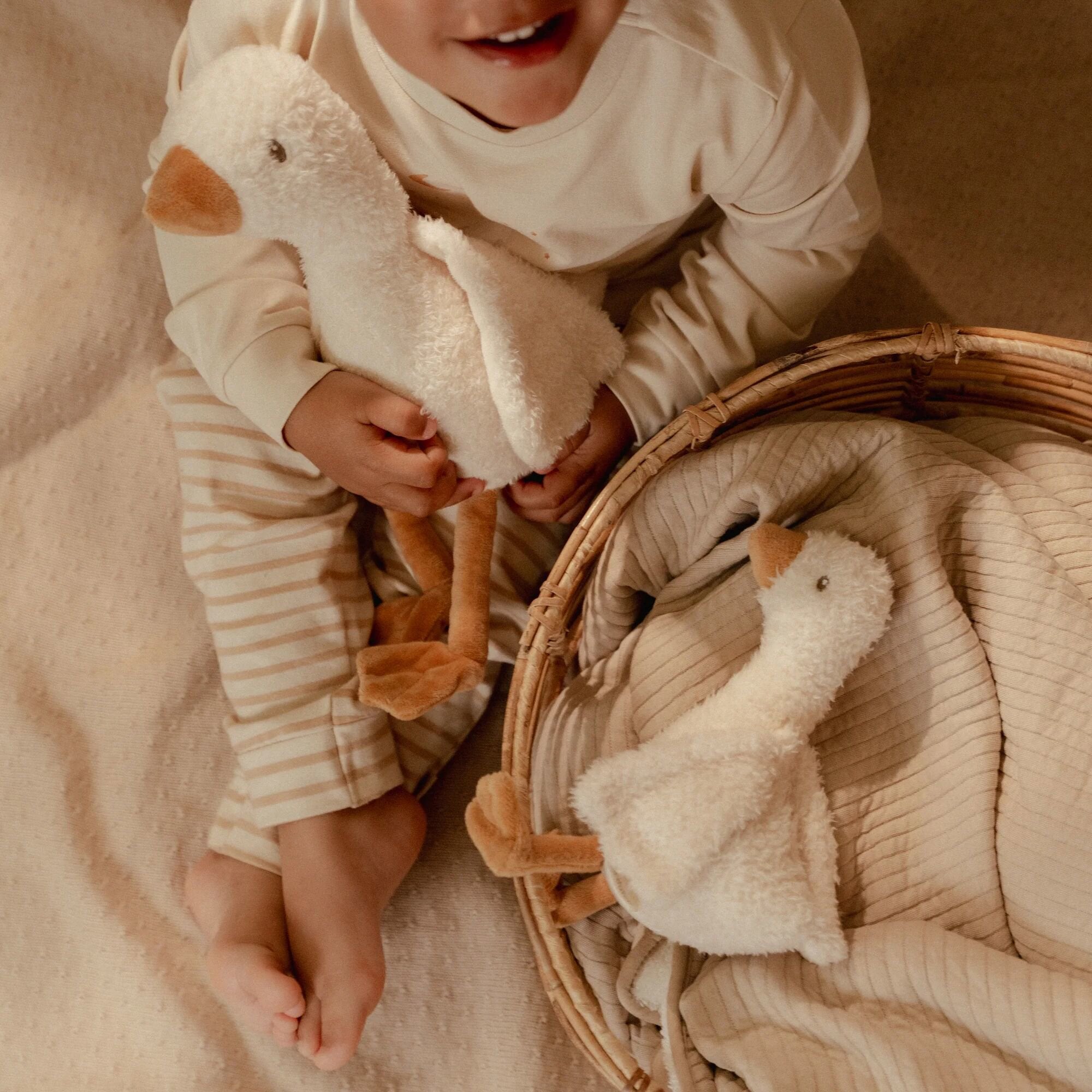 25 cm White Goose Plush Toy LD8405